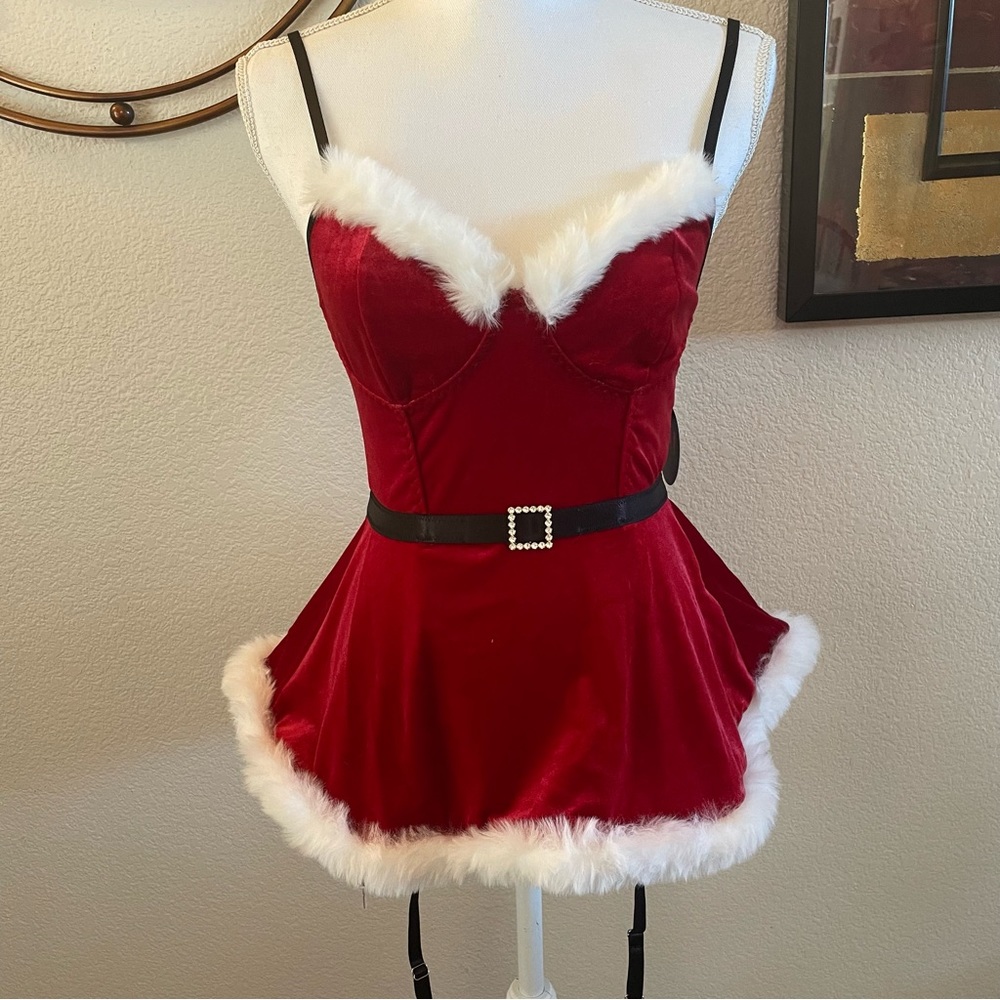 NWT Sexy Mrs Santa Claus Dress w/thong panties Lingerie
